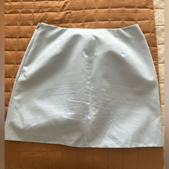Zara skirt. Size medium. Blue and white. Worn once . So cute and tailored. - Picture 2 of 5
